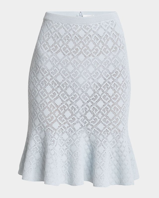 4G Knit Flare Mini Skirt